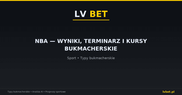 NBA — wyniki, terminarz i kursy bukmacherskie