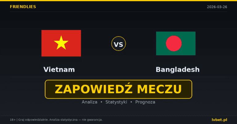 Vietnam – Bangladesh: typy i kursy 26.3