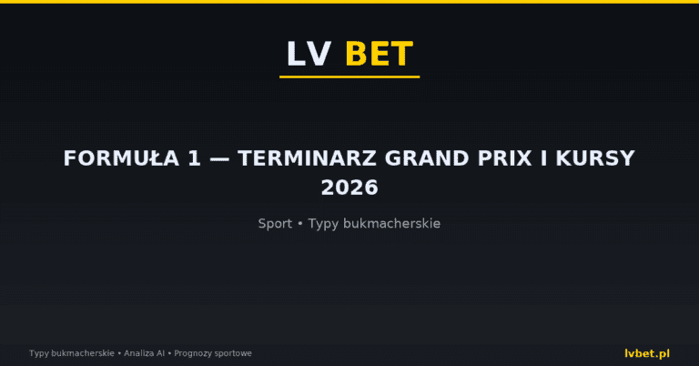 Formuła 1 — terminarz Grand Prix i kursy 2026