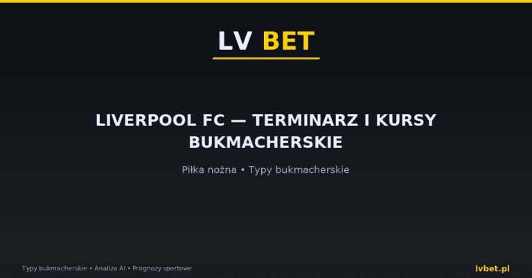 Liverpool FC — terminarz i kursy bukmacherskie